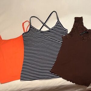 Bundle 3 tank tops Chadwicks, Old Navy & Cha Cha Vente.